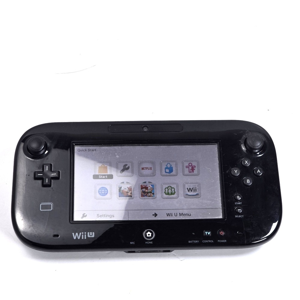 Nintendo Wii U GamePad WUP-010(USA) Black Tablet Only TESTED Working